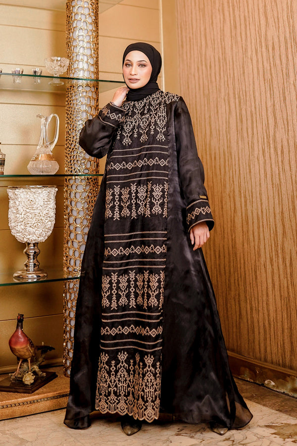 Abaya Sahara With A-Line Etnic Pattern