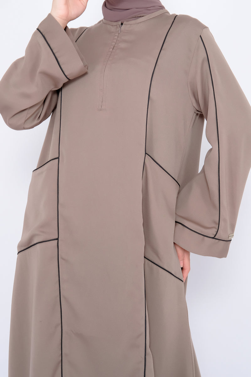 Abaya Umrah Syari Dress Adara List Busui