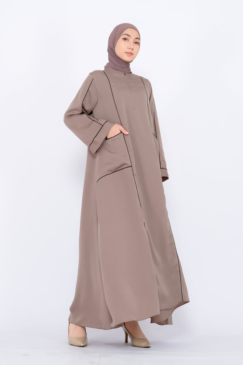 Abaya Umrah Syari Dress Adara List Busui