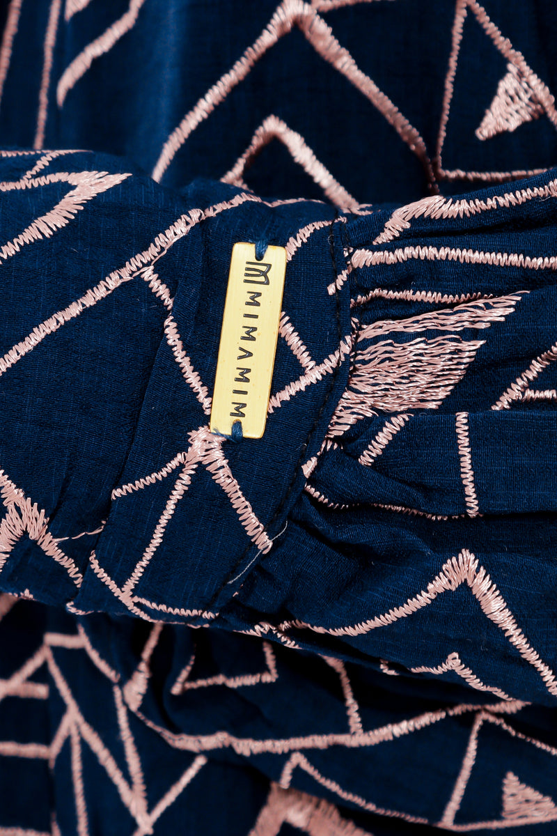 Dress Motif Embroidery Daarina A-Line Crespo Bordir