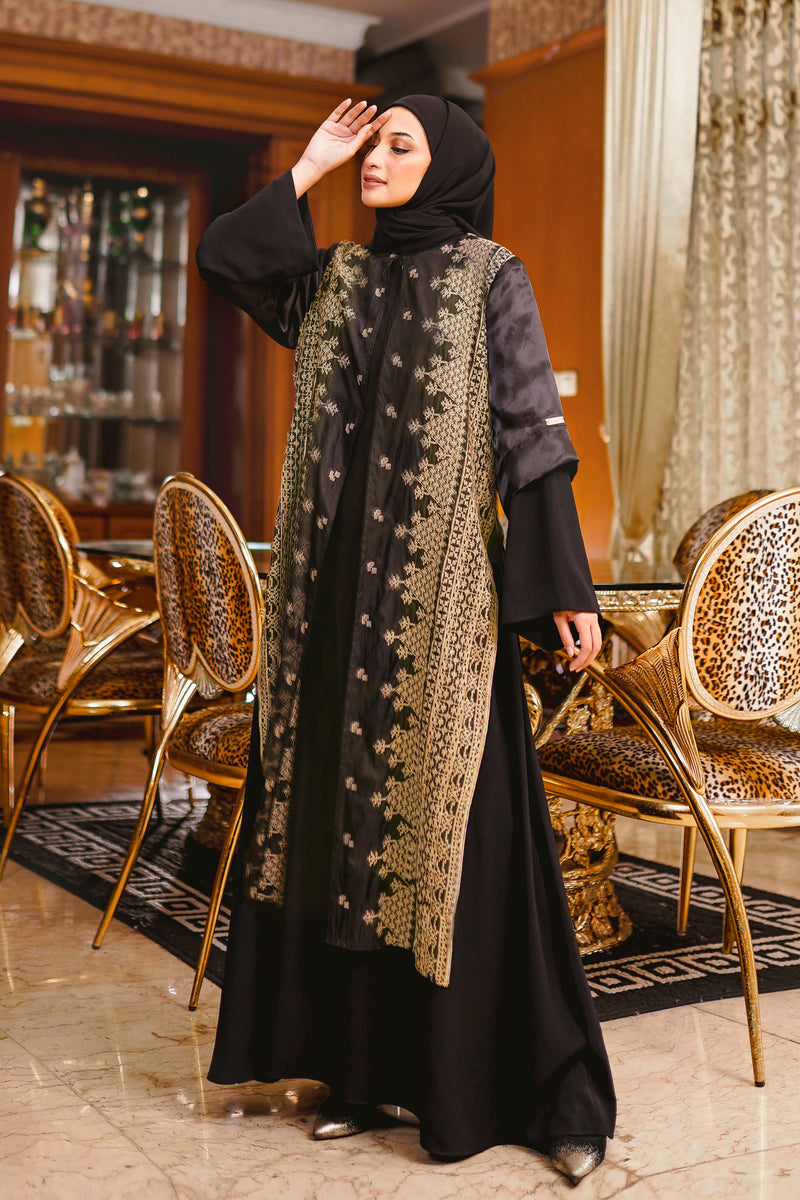 Abaya Salima Busui With Etnic Pattern