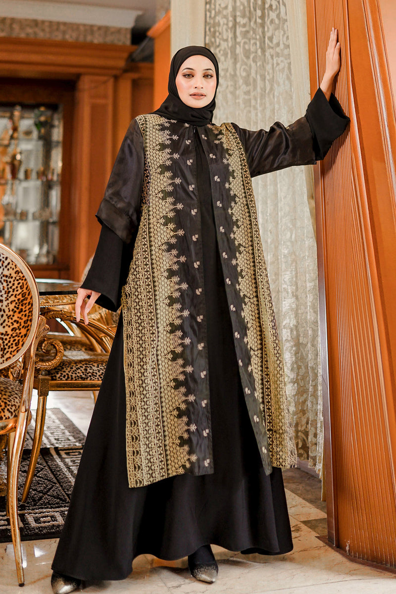 Abaya Salima Busui With Etnic Pattern