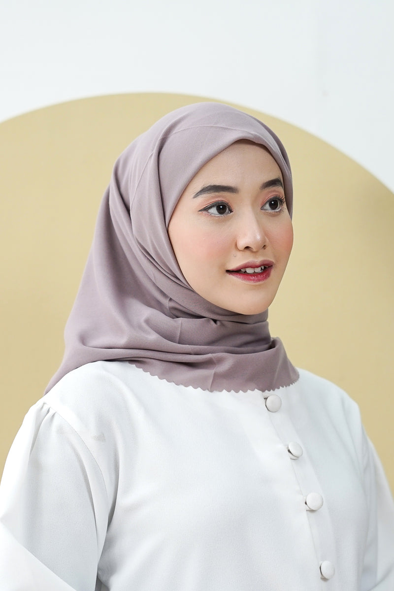 Hijab Aara Plain Lasercut Lavender