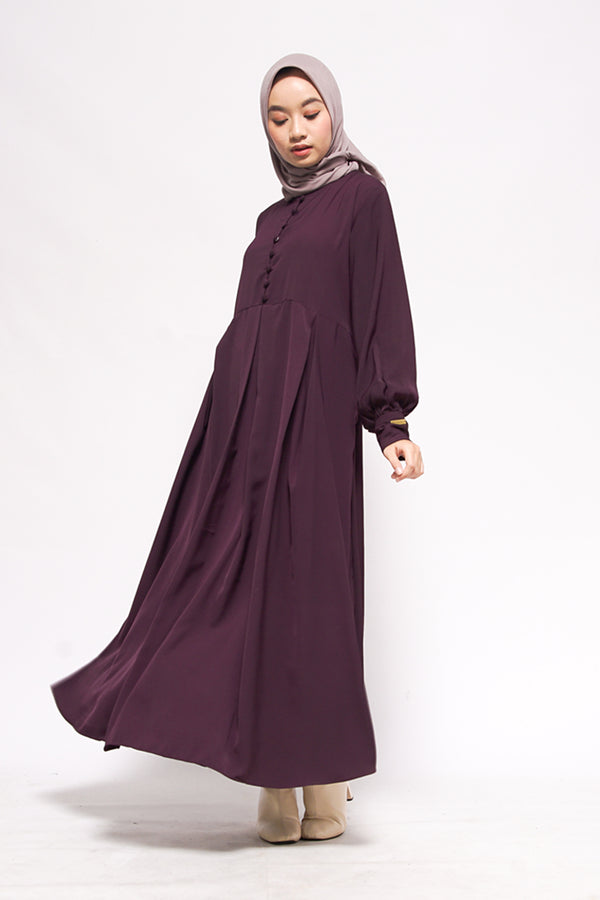 Dress Hannani Maxi Busui Plum Purple