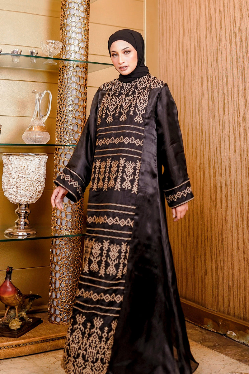 Abaya Sahara With A-Line Etnic Pattern