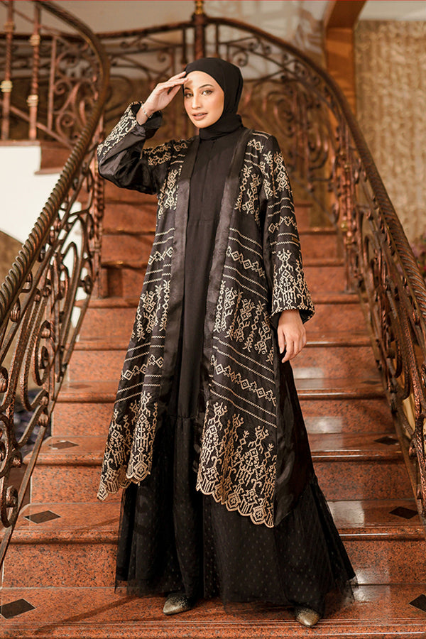 Abaya Adiba Busui With Etnic Pattern